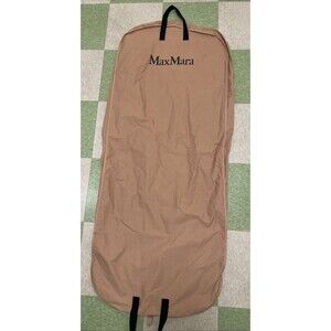 Max Mara Cotton Garment Bag Tan Black Travel Bag Suitor